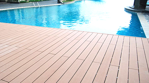 Construir um deck de piscina Wpc